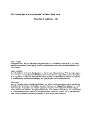 Cover image: 28 Colossal Tye Sheridan Secrets You Need Right Now 9781488889530