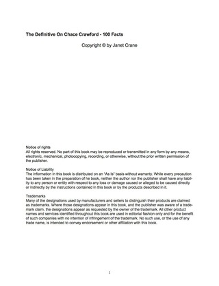Cover image: The Definitive On Chace Crawford - 100 Facts 9781488890017