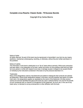Imagen de portada: Complete Linus Roache- Classic Guide - 76 Success Secrets 9781488890659