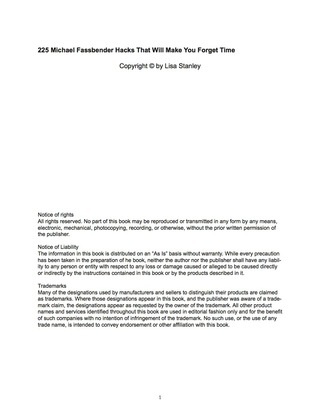 Titelbild: 225 Michael Fassbender Hacks That Will Make You Forget Time 9781488890758
