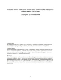 صورة الغلاف: Customer Service and Support - Simple Steps to Win, Insights and Opportunities for Maxing Out Success 9781488892905