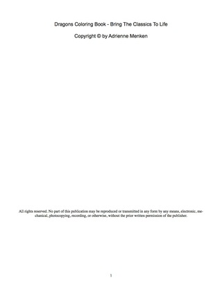 Cover image: Dragons Coloring Book - Bring The Classics To Life 9781488896064