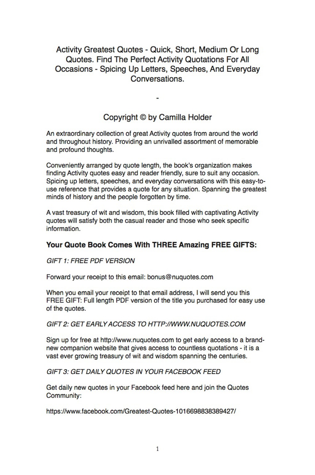 Activity Greatest Quotes – Quick, Short, Medium Or Long Quotes. Find The Perfect Activity Quotations For All Occasions – Spicing Up Letters, Speeches, And Everyday Conversations.