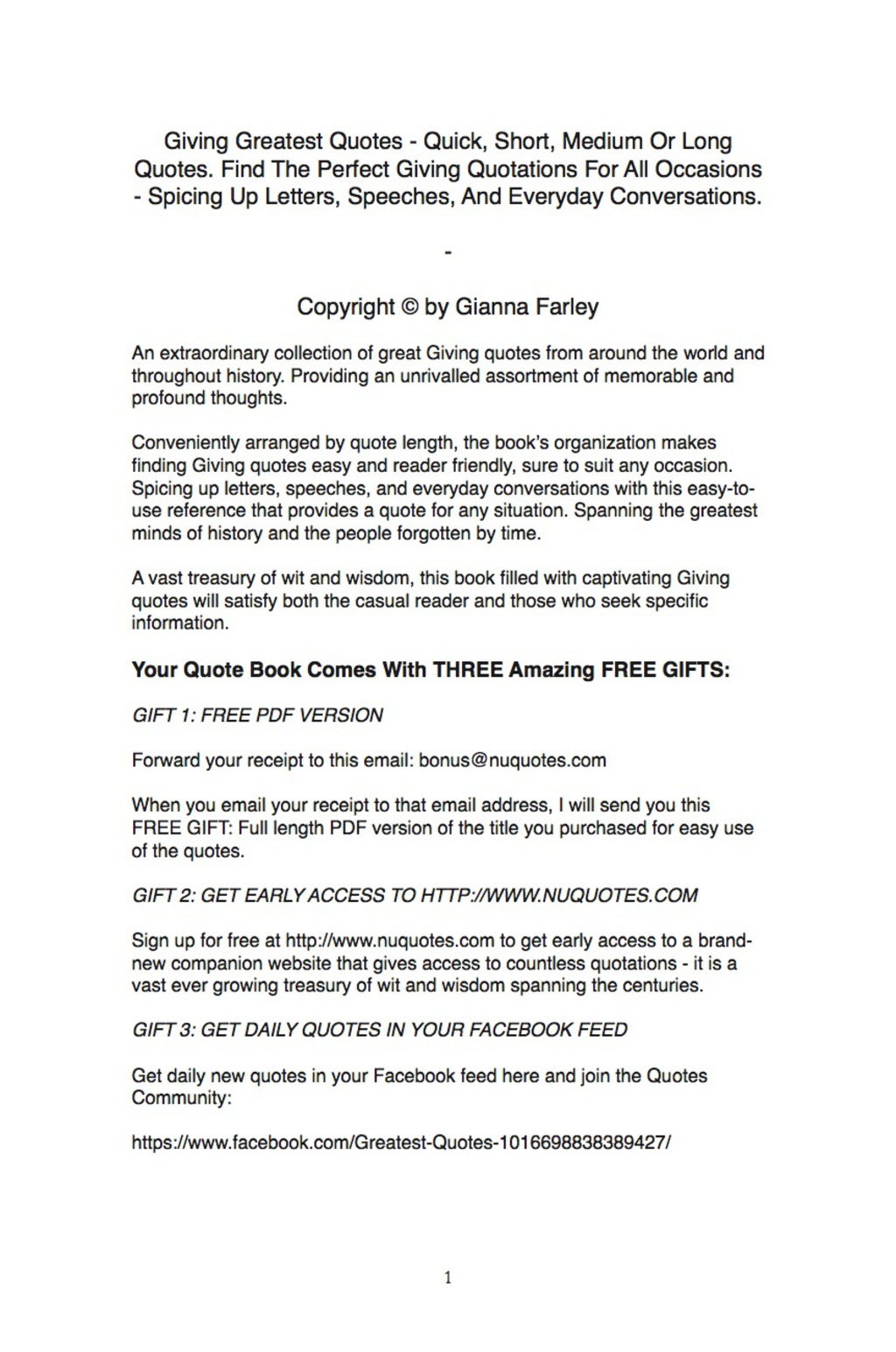 Giving Greatest Quotes – Quick, Short, Medium Or Long Quotes. Find The Perfect Giving Quotations For All Occasions – Spicing Up Letters, Speeches, And Everyday Conversations.