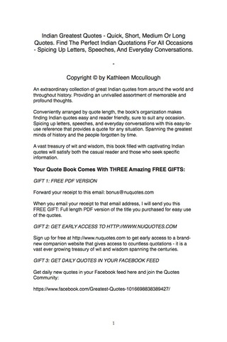 Imagen de portada: Indian Greatest Quotes - Quick, Short, Medium Or Long Quotes. Find The Perfect Indian Quotations For All Occasions - Spicing Up Letters, Speeches, And Everyday Conversations. 9781489110732