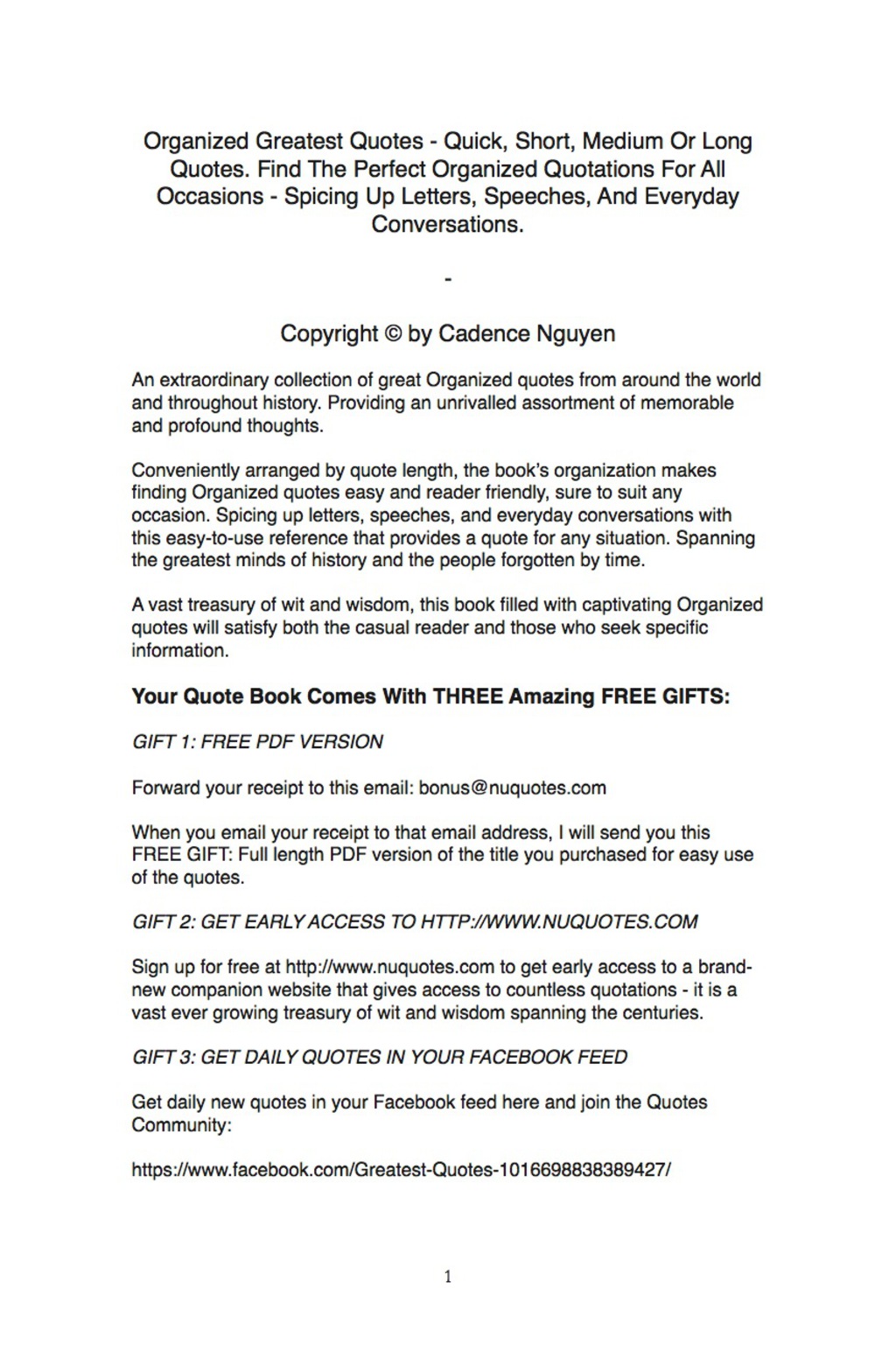 Organized Greatest Quotes – Quick, Short, Medium Or Long Quotes. Find The Perfect Organized Quotations For All Occasions – Spicing Up Letters, Speeches, And Everyday Conversations.