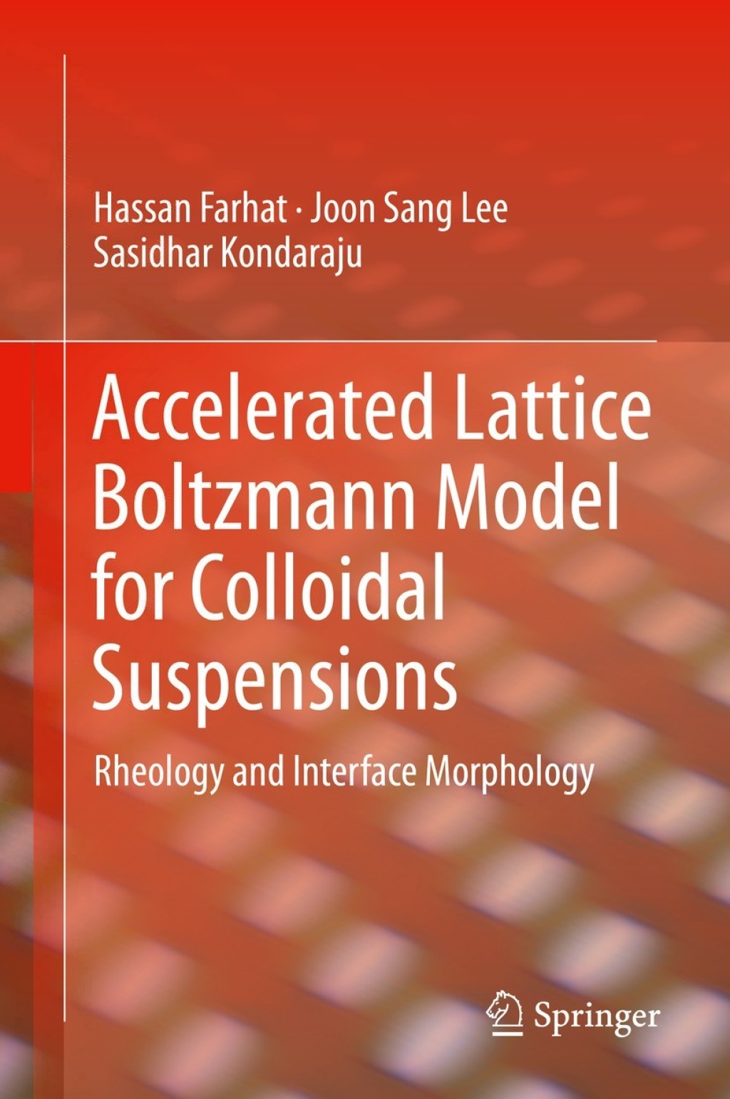 Accelerated Lattice Boltzmann Model for Colloidal Suspensions Rheology and Interface Morphology