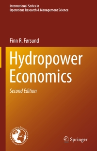 Cover image: Hydropower Economics 2nd edition 9781489975188