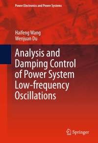 Cover image: Analysis and Damping Control of Power System Low-frequency Oscillations 9781489976949