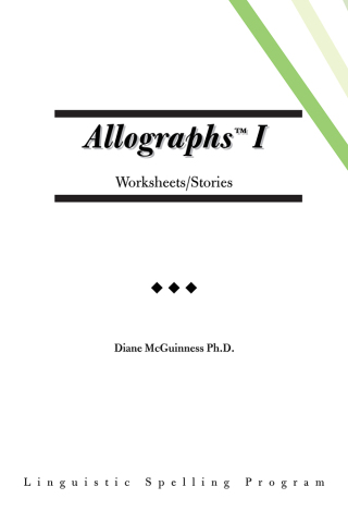 Cover image: Allographs I Worksheets/Stories 9781490752310