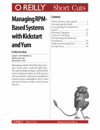 Cover image: Managing RPM-Based Systems with Kickstart and Yum 1st edition 9780596557720