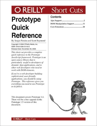 Cover image: Prototype Quick Reference 1st edition 9780596557447