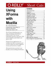 Omslagafbeelding: Using XForms with Mozilla 1st edition 9780596559564