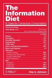 Cover image: The Information Diet 1st edition 9781491933398