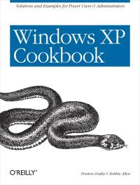 Immagine di copertina: Windows XP Cookbook 1st edition 9780596007256