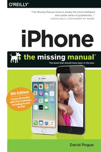 Cover image: iPhone: The Missing Manual 9th edition 9781491917916