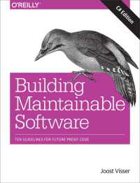 Imagen de portada: Building Maintainable Software, C# Edition 1st edition 9781491954522