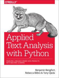 Cover image: Applied Text Analysis with Python 1st edition 9781491963043