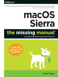 Cover image: macOS Sierra: The Missing Manual 1st edition 9781491977231