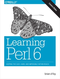 Cover image: Learning Perl 6 1st edition 9781491977682