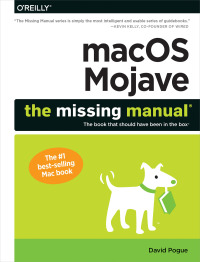 Imagen de portada: macOS Mojave: The Missing Manual 1st edition 9781492040408