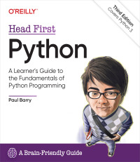 Cover image: Head First Python 3rd edition 9781492051299