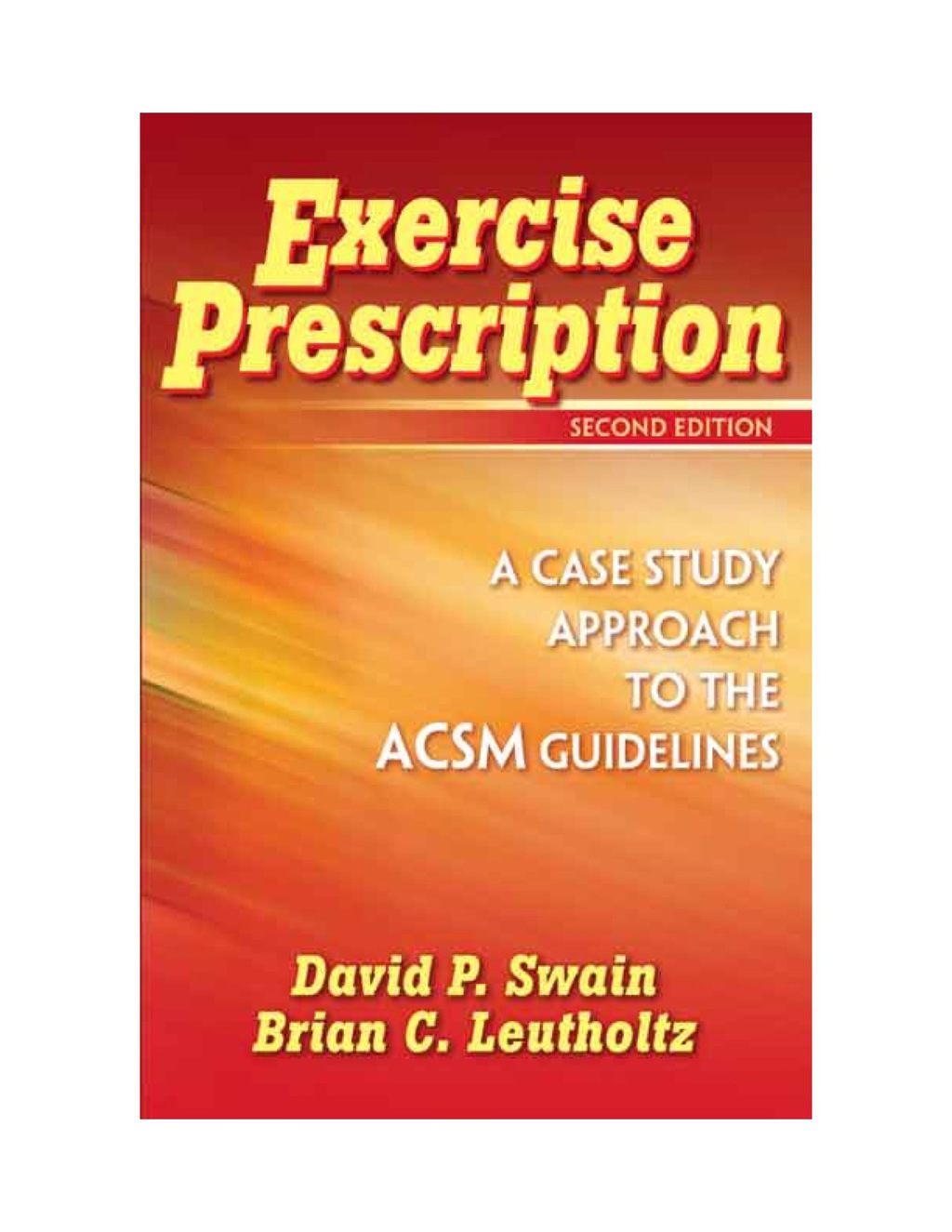 Exercise Prescription 2nd Edition