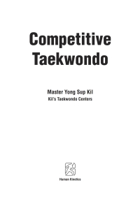 Imagen de portada: Competitive Taekwondo 9780736058704