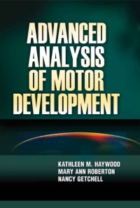 Cover image: Advanced Analysis of Motor Development 9780736073936