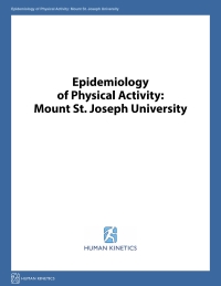 صورة الغلاف: Epidemiology of Physical Activity: Mount St. Joseph University N/A