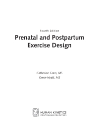 Imagen de portada: Prenatal and Postpartum Exercise Design Workbook 9781492523086