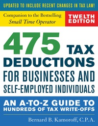 Omslagafbeelding: 475 Tax Deductions for Businesses and Self-Employed Individuals 12th edition 9781493032181