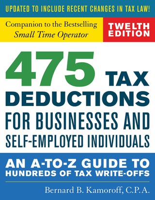 Cover image: 475 Tax Deductions for Businesses and Self-Employed Individuals 12th edition 9781493032181