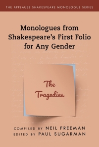 Cover image: Monologues from Shakespeare’s First Folio for Any Gender 9781493056804
