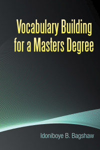 Cover image: Vocabulary Building for a Masters Degree 9781493153077