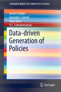 Cover image: Data-driven Generation of Policies 9781493902736