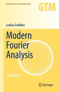 Cover image: Modern Fourier Analysis 3rd edition 9781493912292