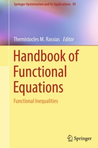 Imagen de portada: Handbook of Functional Equations 9781493912452