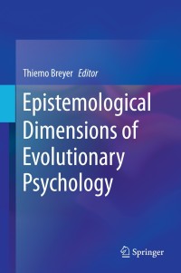Imagen de portada: Epistemological Dimensions of Evolutionary Psychology 9781493913862