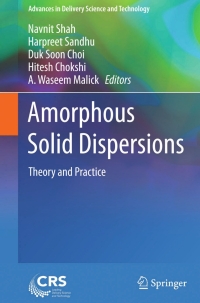 Cover image: Amorphous Solid Dispersions 9781493915972