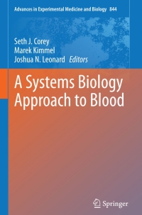 Omslagafbeelding: A Systems Biology Approach to Blood 9781493920945