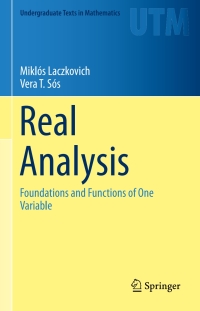 Cover image: Real Analysis 9781493927654