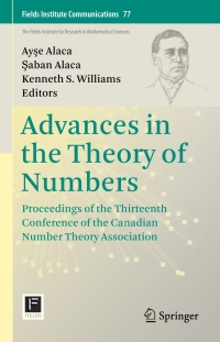 Cover image: Advances in the Theory of Numbers 9781493932009