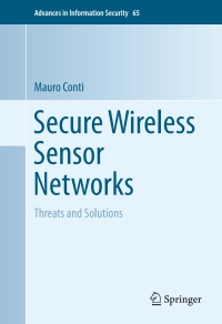Cover image: Secure Wireless Sensor Networks 9781493934584