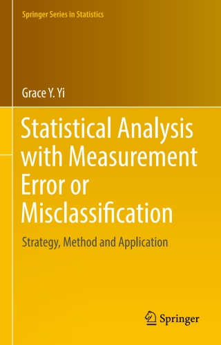 Titelbild: Statistical Analysis with Measurement Error or Misclassification 9781493966387
