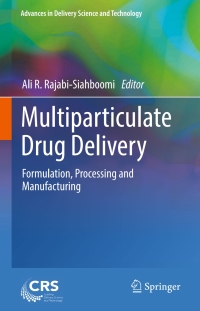 Cover image: Multiparticulate Drug Delivery 9781493970100