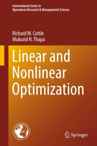Imagen de portada: Linear and Nonlinear Optimization 9781493970537