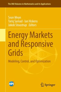 Cover image: Energy Markets and Responsive Grids 9781493978212