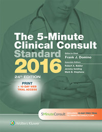 Cover image: The 5-Minute Clinical Consult Standard 2016 24th edition 9781496308634