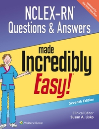 صورة الغلاف: NCLEX-RN Questions & Answers Made Incredibly Easy! 7th edition 9781496325495